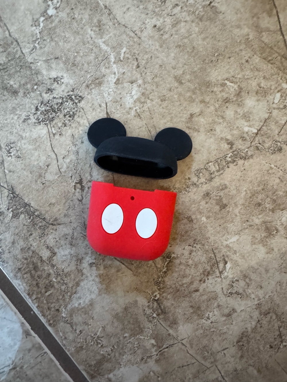 Disney Red and Black Mickey Earbud Case Cover